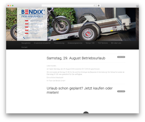 Bendix theme WordPress - bendix-pkw-anhaenger.de