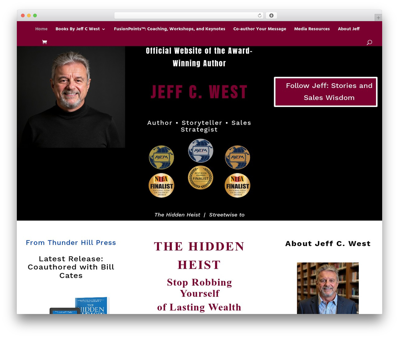 Jeff C. West WordPress theme - jeffcwest.com