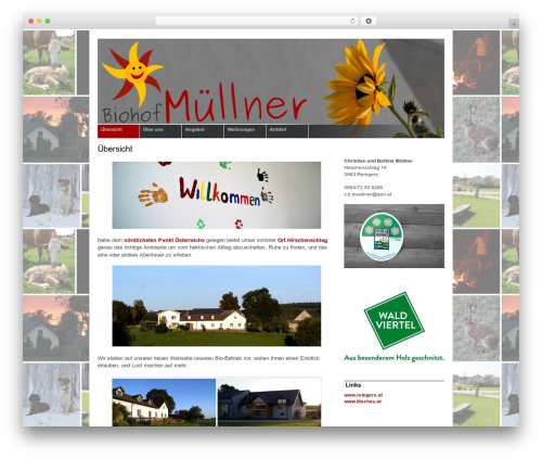 Dodo WordPress theme - biohof-muellner.at