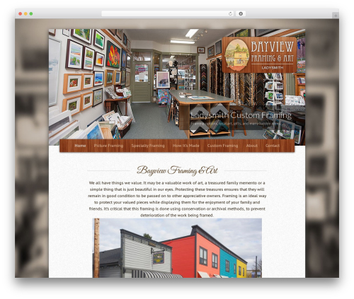 Lamoon theme WordPress - bayviewframing.ca