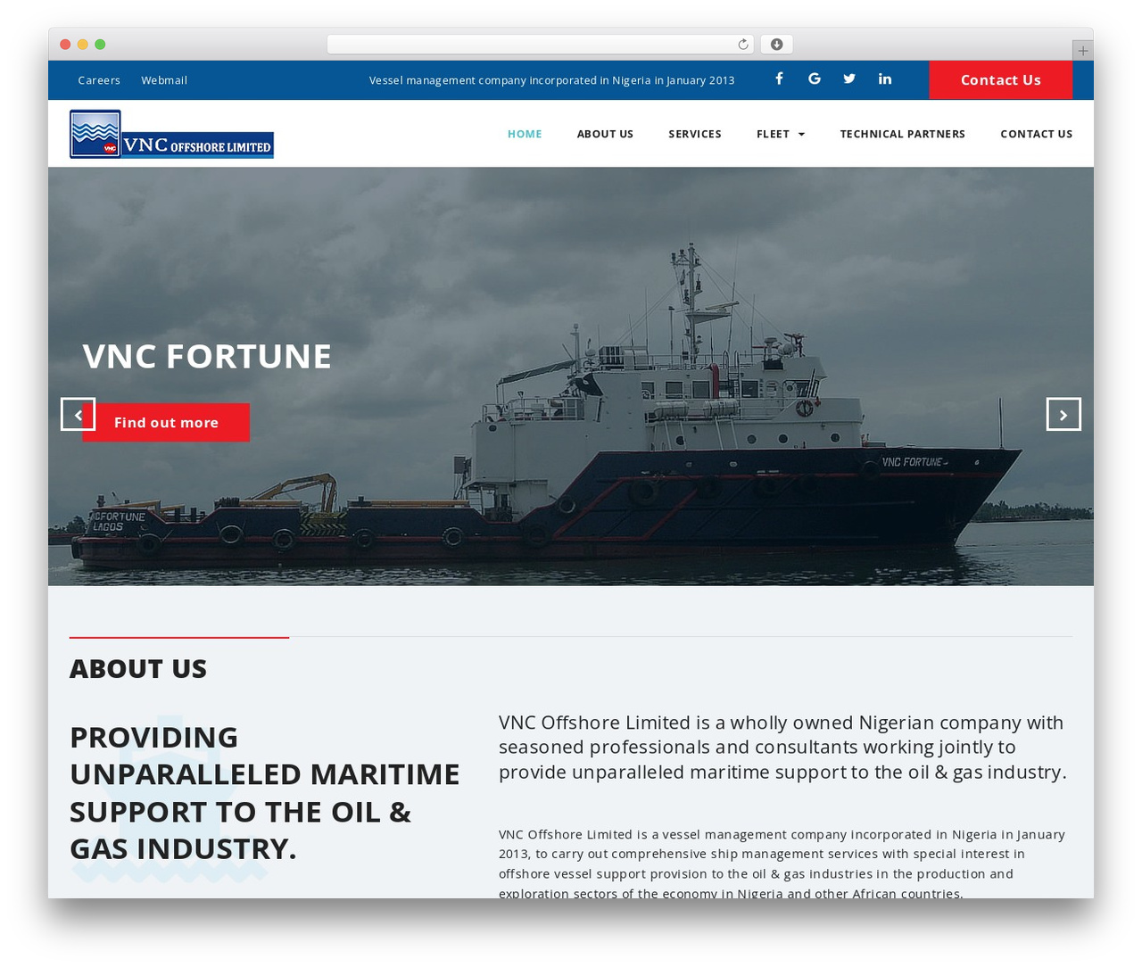 Petro WordPress theme - vncoffshore.com