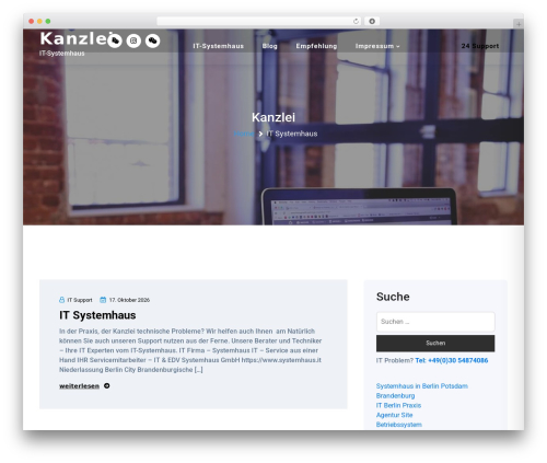 Teczilla WordPress theme free - fachanwaltsverzeichnis.de