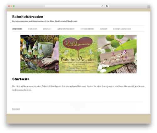 Theme WordPress Tiny Forge - bahnhofsarcaden.de