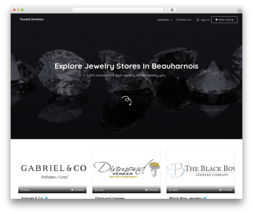WordPress theme Listingpro - trustedjewelries.com