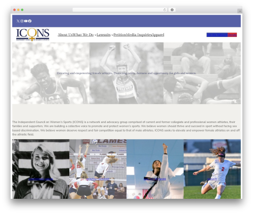 WordPress theme Ona - iconswomen.com