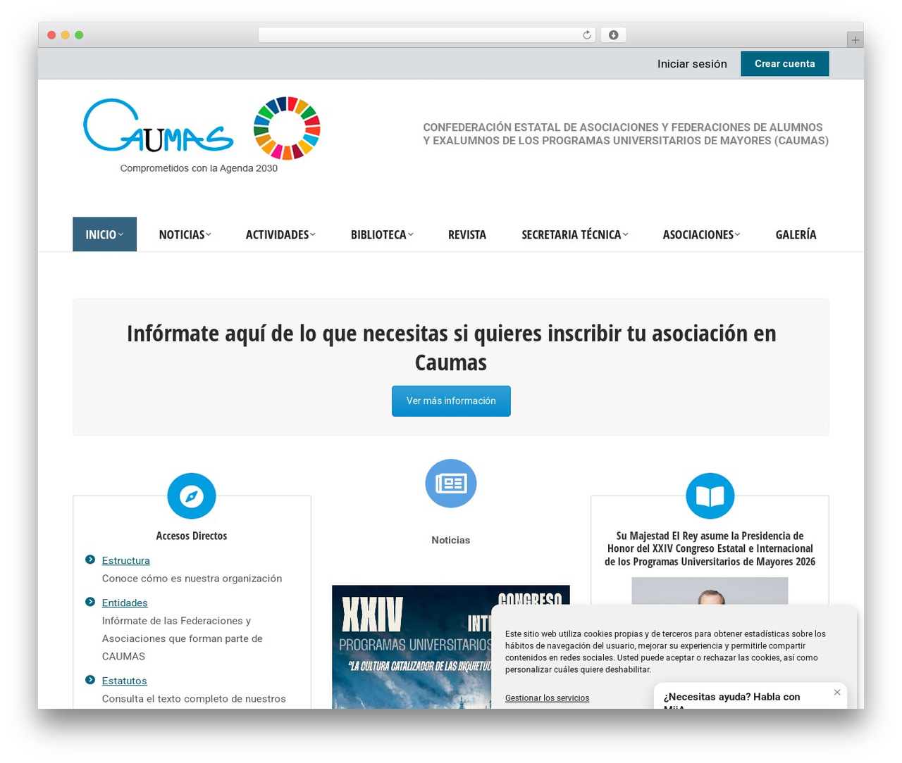 WordPress website theme The7 - caumas.org
