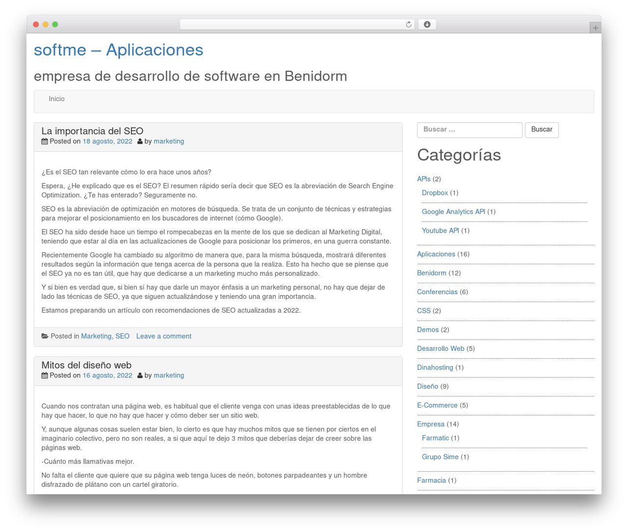 boot_Strap WordPress theme - blog.softme.es