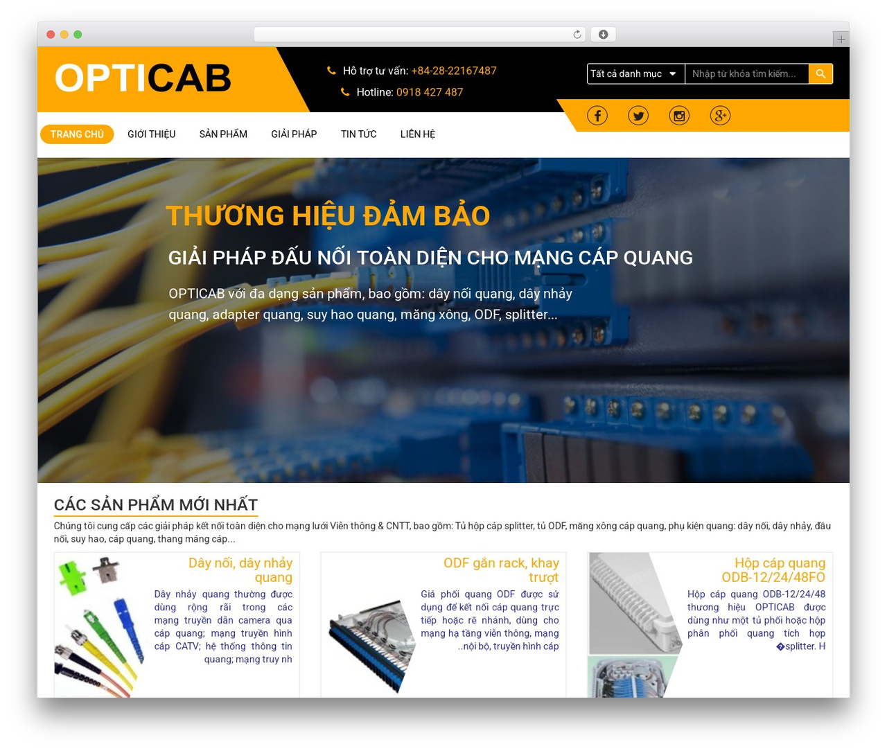 Bootstrap Theme WordPress website theme - opticab.vn
