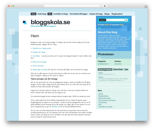 Compositio WordPress theme - bloggskola.se