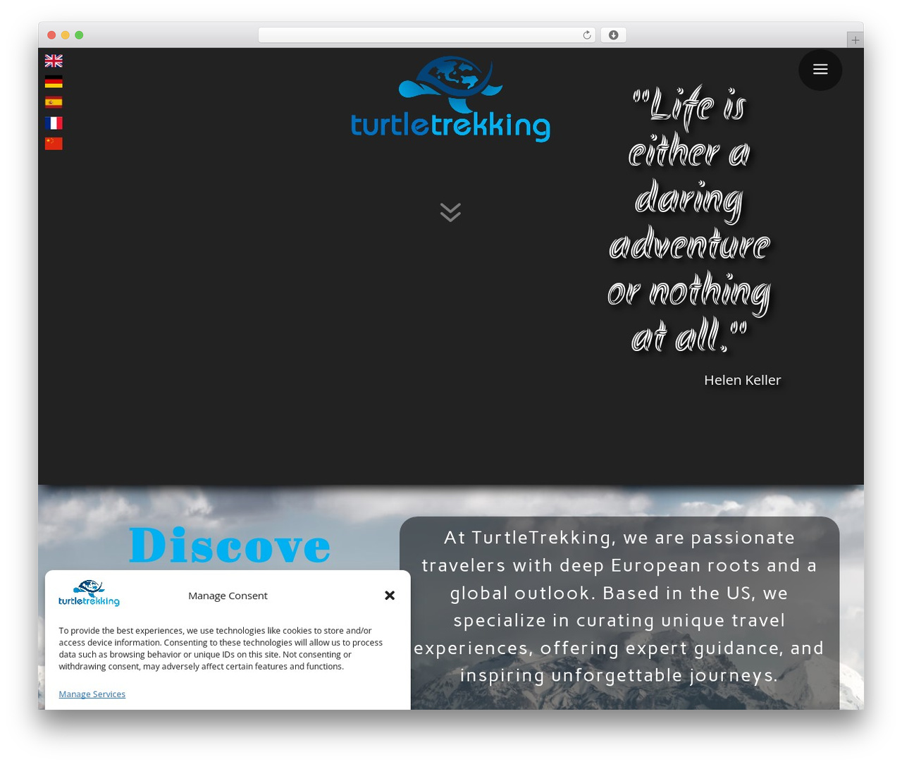 Divi WordPress theme - turtletrekking.com