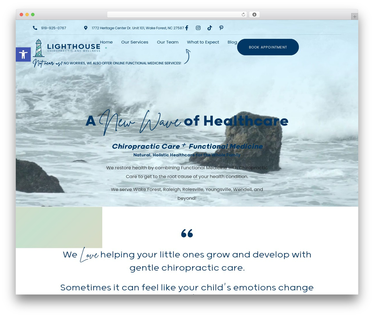 Custom Hello Theme Child theme WordPress - lighthousechiropracticandwellness.com