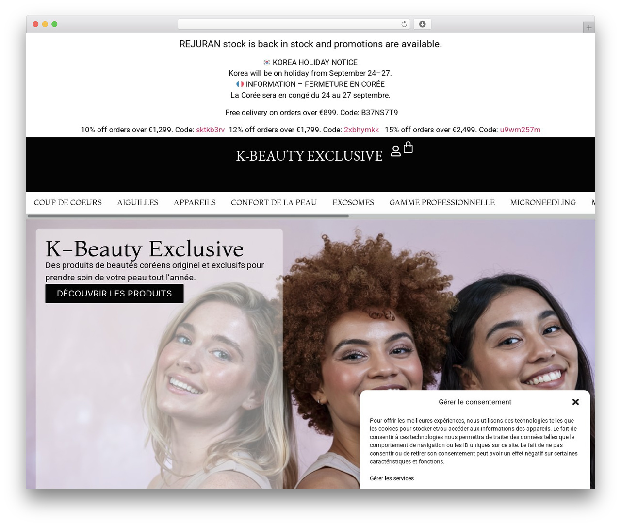 Hello Elementor WP theme - www.kbeauty-exclusive.com