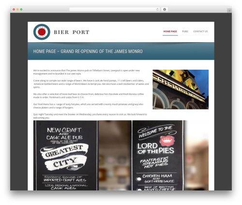 Maxima WordPress theme - bierport.co.uk