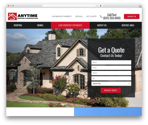 Owens Corning WordPress theme - anytimeroofingandconstruction.com