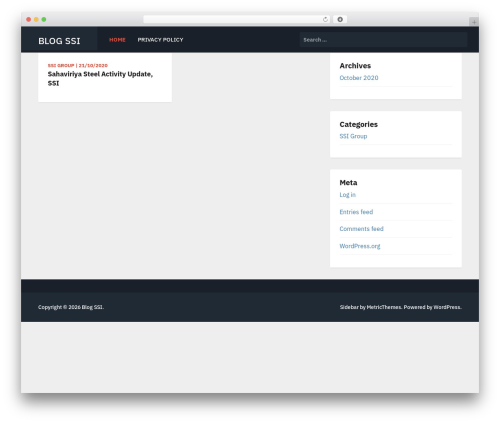Sidebar WordPress theme - blogssi.com