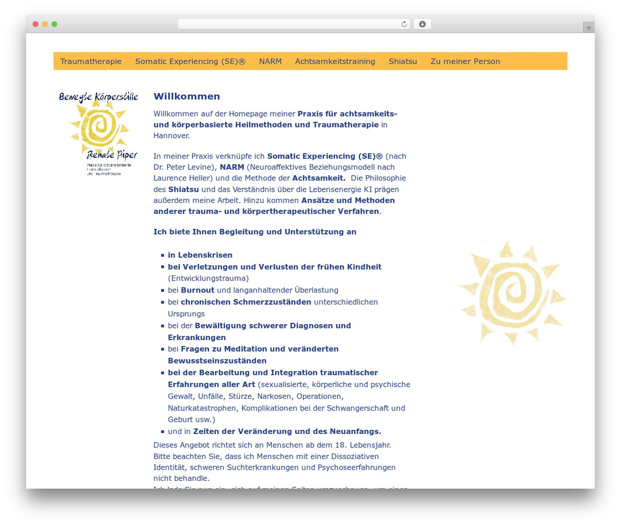 SimpleCMS Theme WordPress theme - bewegte-koerperstille.de