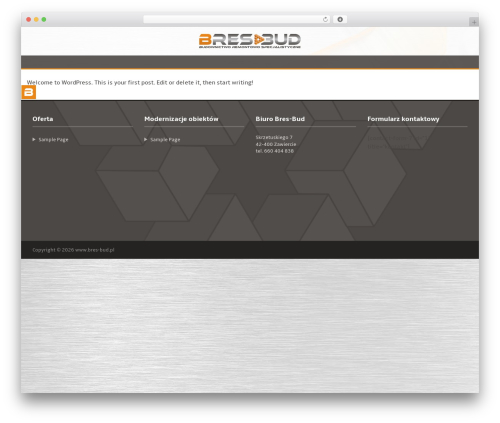 Theme WordPress PerfectTheme - bres-bud.pl