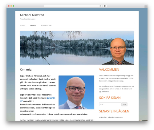 Tiny Framework best free WordPress theme - blogg.nimstad.se/om-michael-nimstad