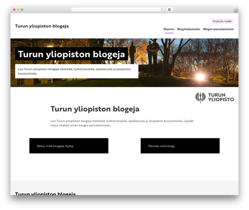 UTU Theme theme WordPress - blogit.utu.fi