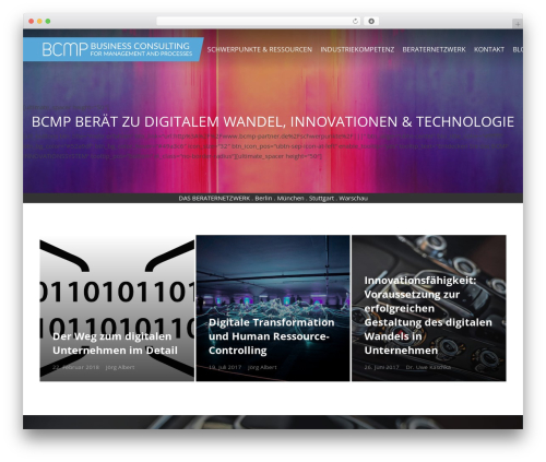 WordPress theme Zephyr - bcmp-partner.de