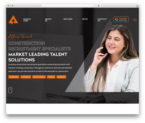 WP theme Class Creative Theme - atkinssearch.co.uk