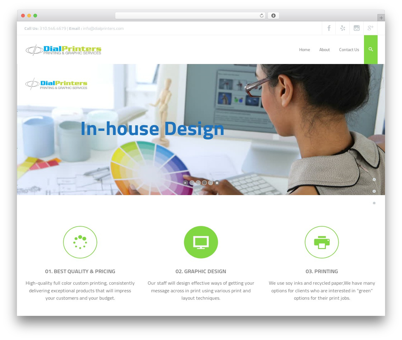 AZOOM WordPress theme - dialprinters.com AZOOM WordPress theme - dialprinters.com