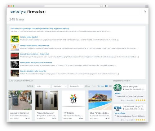 DirectoryEngine theme WordPress - antalyafirmalari.com