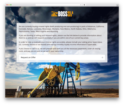 Divi WordPress theme - bossoilandgas.com