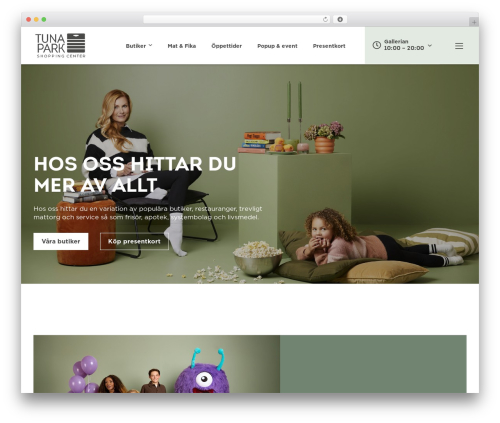 Generation WordPress website theme - tunapark.se