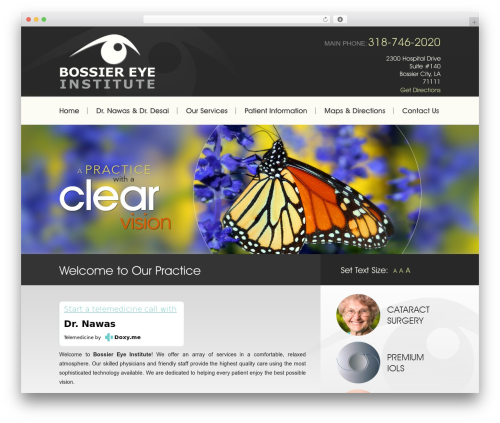 HTML5 Custom Wordpress Theme WP theme - bossiereye.com