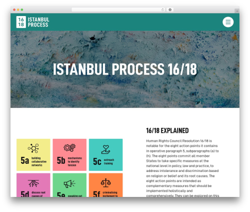Istanbul Process theme WordPress - istanbulprocess1618.info