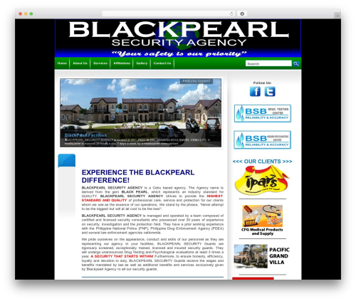 Theme WordPress intrepidity - blackpearlsecurityagency.com
