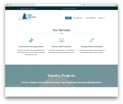 Theme WordPress Crystal WordPress - bluepebblemedia.com