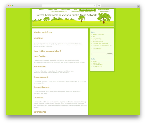 Theme WordPress Greenery - blockcommunities.com/newnevpan