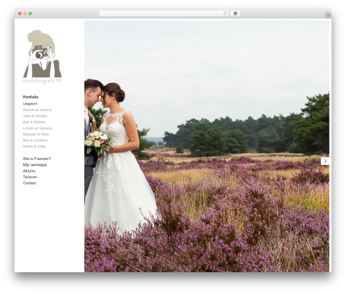 Touchfolio WordPress theme - bruidsfotografie.frl
