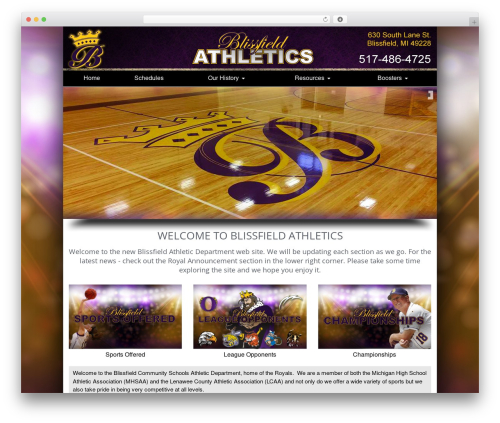 Wingman WP Theme WordPress theme - blissfieldathletics.com