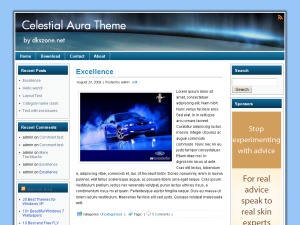 WordPress theme Celestial Aura by dkszone.net