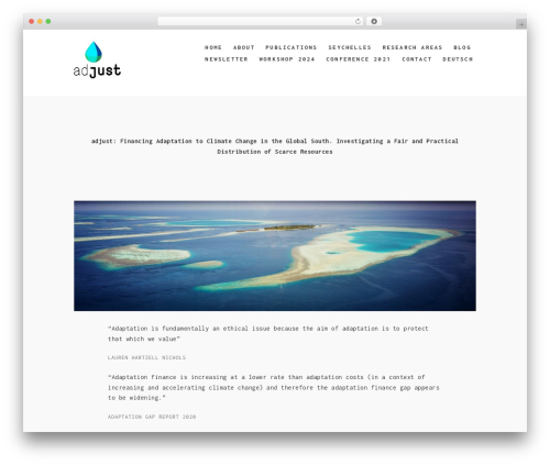 WordPress theme Studio Responsive WordPress Theme - adjust-climate.org