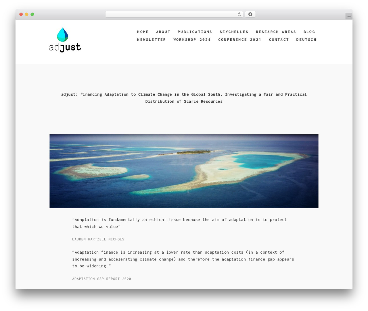 WordPress theme Studio Responsive WordPress Theme - adjust-climate.org