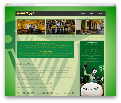 WordPress theme WP-Forge - blarney-pub.de