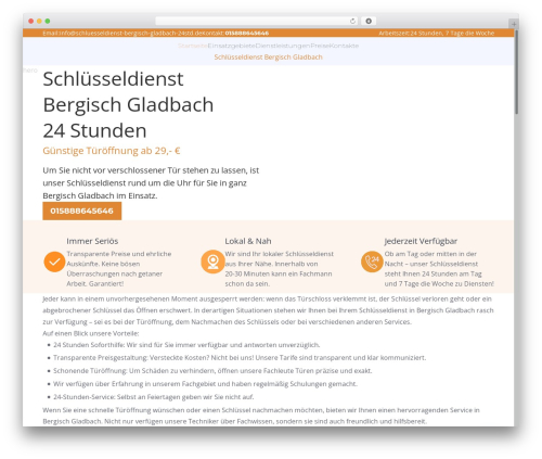 Berlin WordPress theme - schluesseldienst-bergisch-gladbach-24std.de