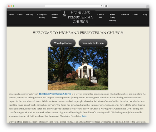 Bethlehem WordPress theme - highlandpres.org
