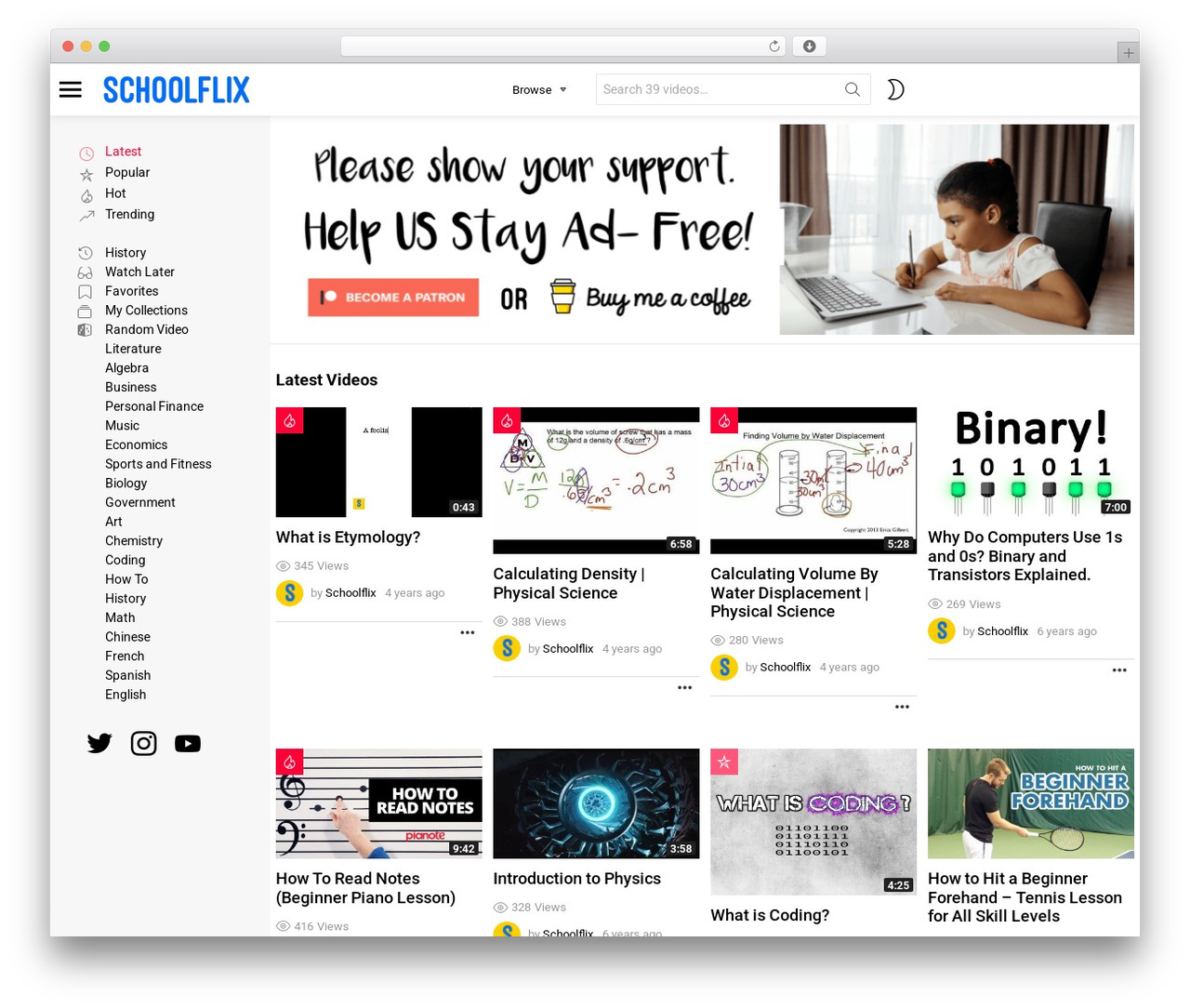Bimber WordPress theme - schoolflix.com Bimber WordPress theme - schoolflix.com