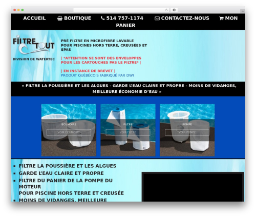 Blank Responsive WordPress theme - filtretout.com