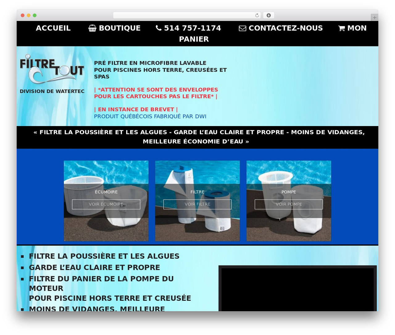 Blank Responsive WordPress theme - filtretout.com