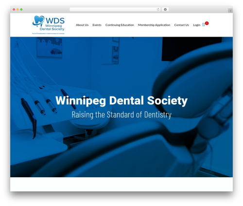 Divi WordPress theme - winnipegdentalsociety.org