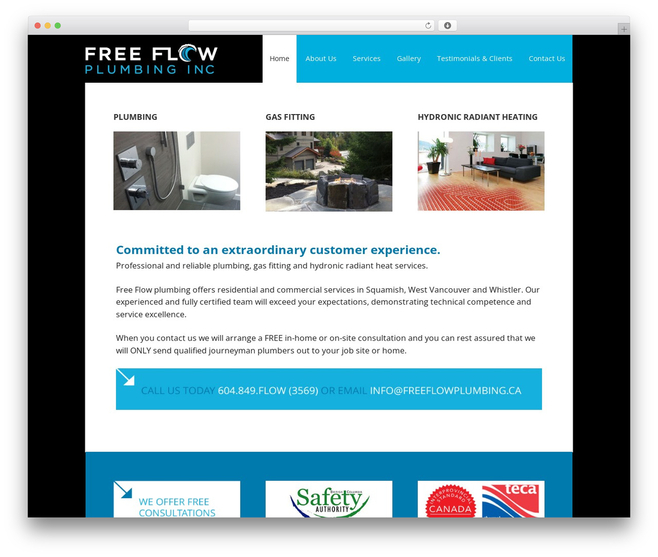 Executive Pro Theme WordPress theme - freeflowplumbing.ca