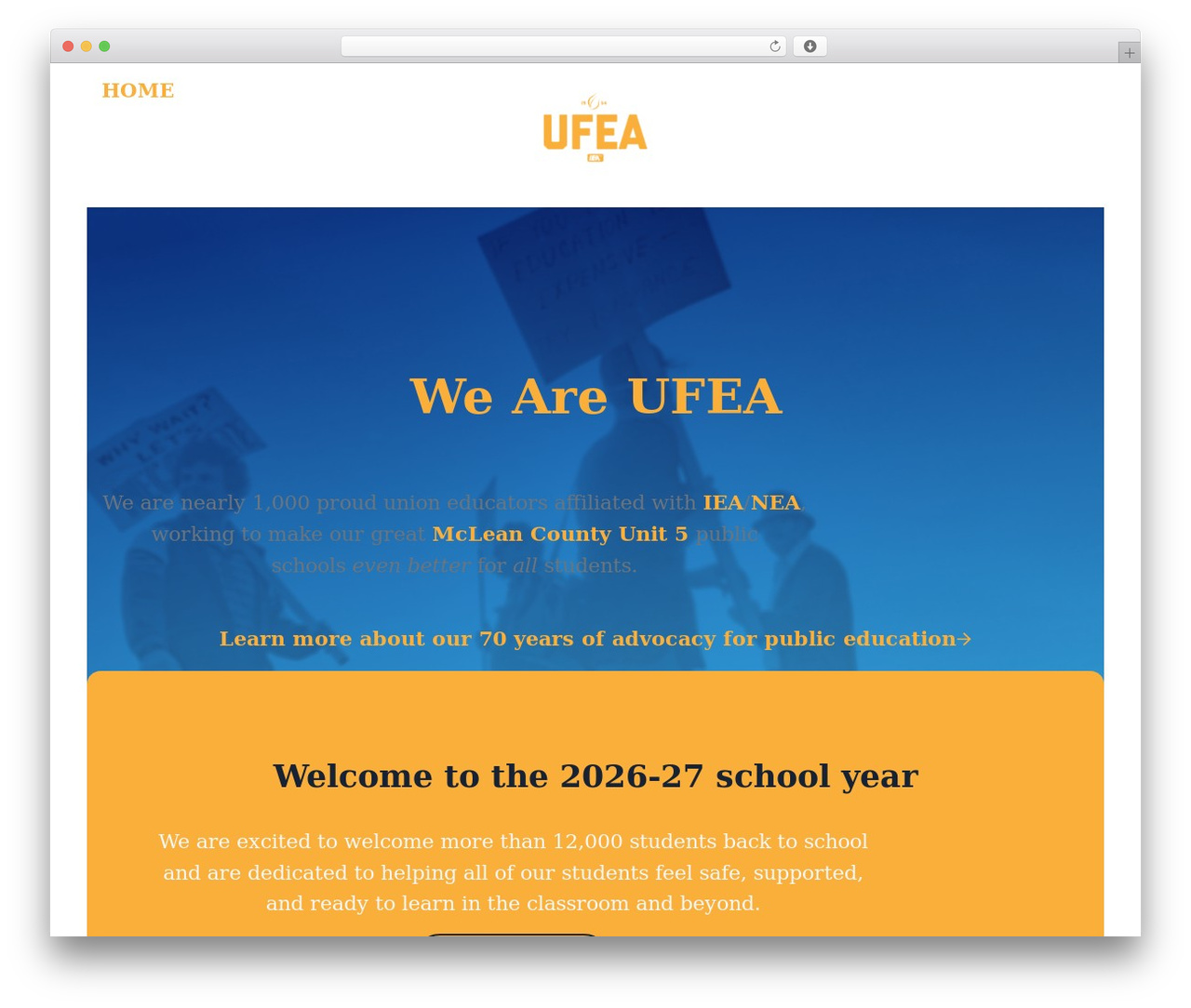 Genesis WordPress theme - ufea.org