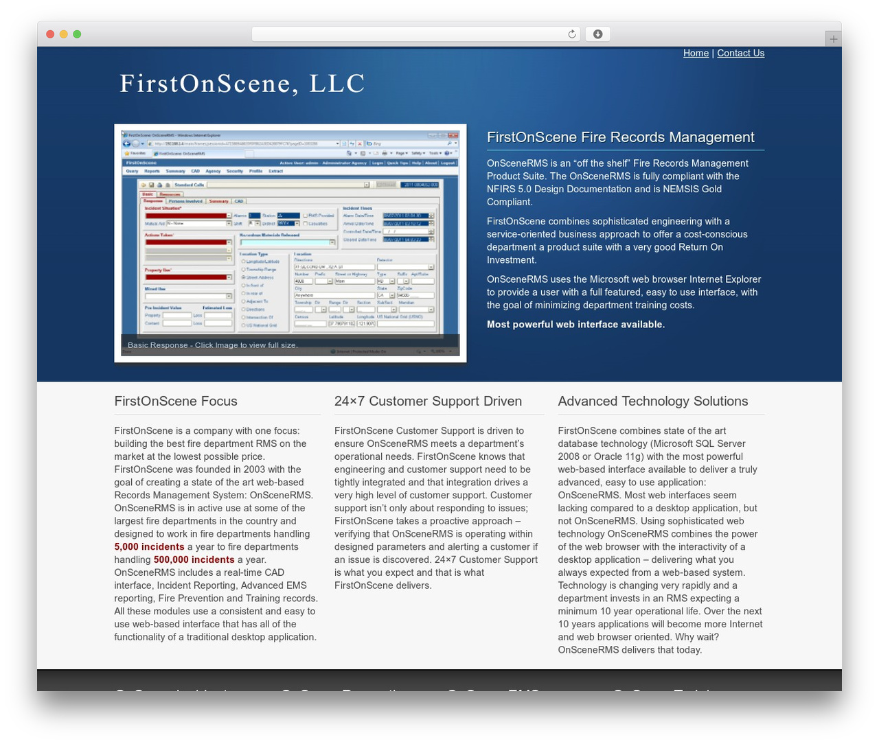 Genesis WordPress website theme - firstonscene.com