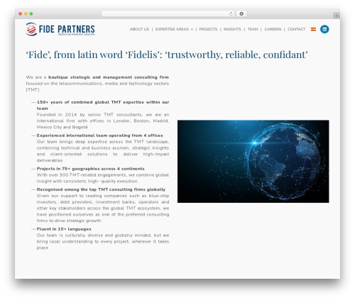 Impreza WordPress theme - fidepartners.com